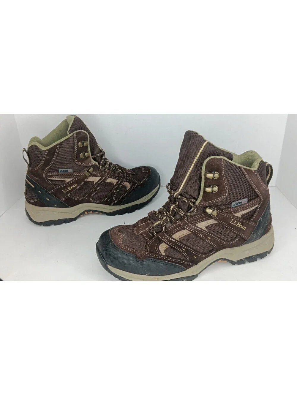 LL Bean Mens Size 10 Medium Tek 2.5 Waterproof Hiking Boots Brown